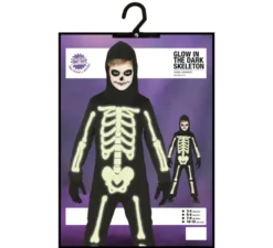 Costume scheletro luminoso per bambini
