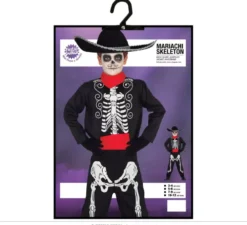 Costume scheletro mariachi per un bambino
