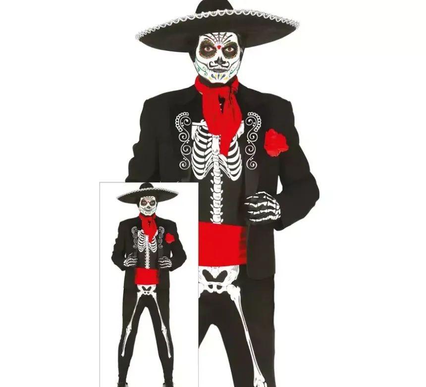 Costume scheletro messicano