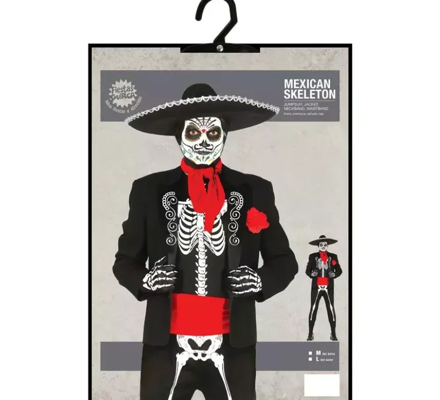 Costume scheletro messicano