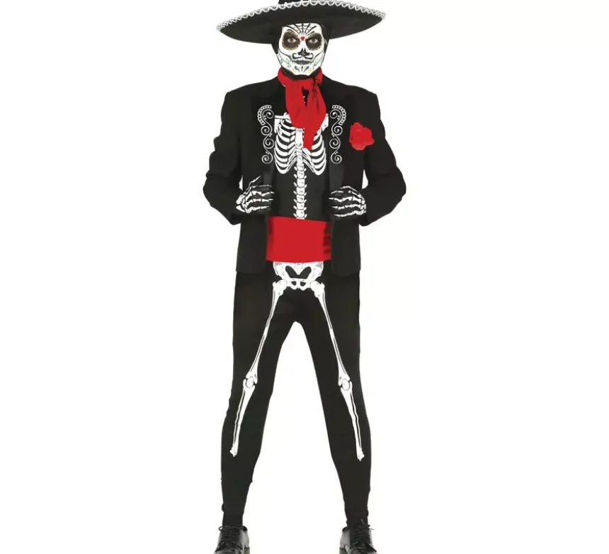 Costume scheletro messicano