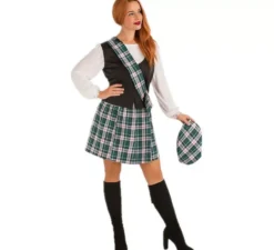 Costume scozzese blu da donna