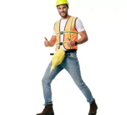 Costume sexy da operaia con strumento per uomo