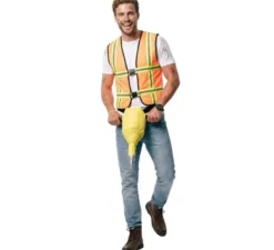 Costume sexy da operaia con strumento per uomo
