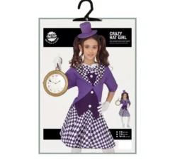 costume sombrerera viola per le ragazze