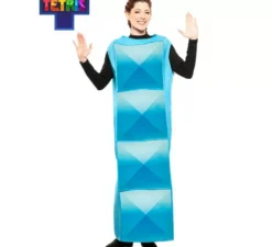 Costume Tetris azzurro per adulti