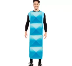 Costume Tetris azzurro per adulti