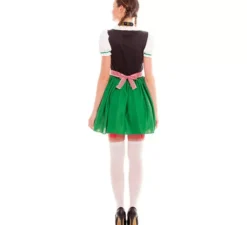 Costume tirolese verde e nero per donna