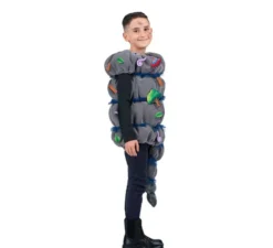 Costume Tornado grigio con accessori per bambini