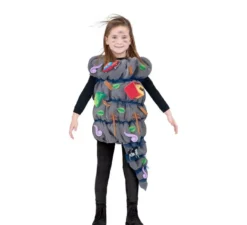 Costume Tornado grigio con accessori per bambini