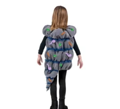 Costume Tornado grigio con accessori per bambini