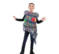 Costume Tornado grigio con accessori per bambini