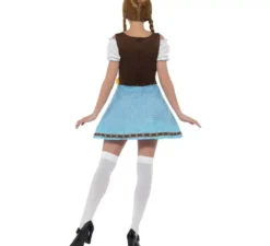 Costume tradizionale blu e marrone tedesco per una donna