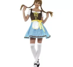 Costume tradizionale blu e marrone tedesco per una donna