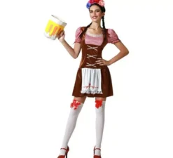 Costume tradizionale tedesco marrone per donna