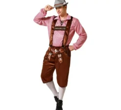 Costume tradizionale tedesco marrone per uomo