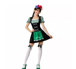Costume tradizionale tedesco nero per donna
