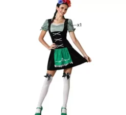 Costume tradizionale tedesco nero per donna