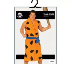 Costume troglodita dell'età della pietra per un uomo