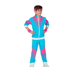 Costume tuta blu anni '80 per bambini e ragazzi