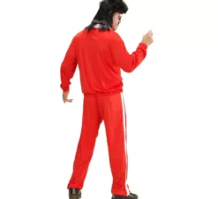 Costume tuta da uomo rosso e bianco anni '80