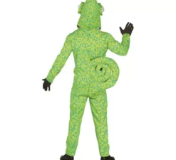 Costume verde camaleonte maculato per un uomo
