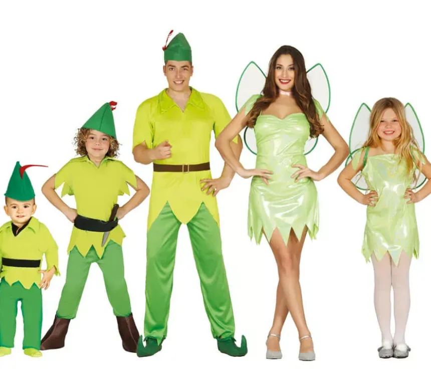 Costume verde peter per bambini