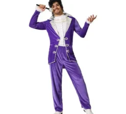costume viola Rock Star per gli uomini