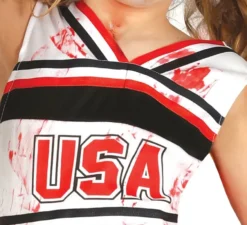 Costume zombie cheerleader per bambina