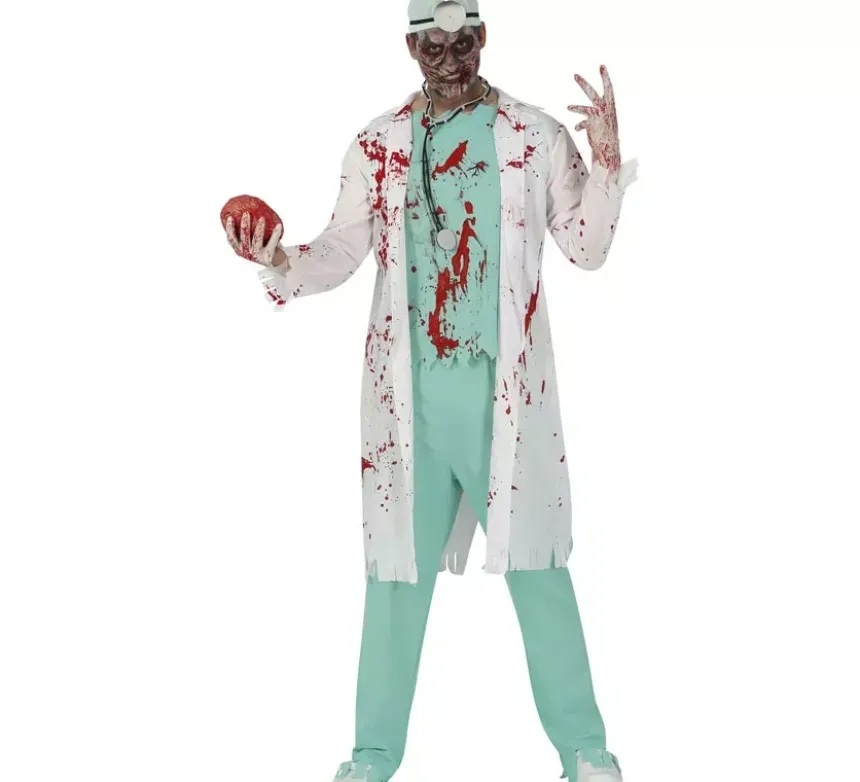 costume Zombie dottore per gli uomini