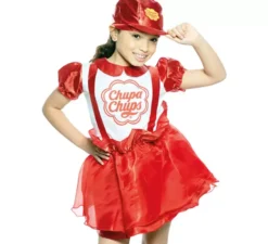 Costumi da lecca-lecca rossi di Chupa Chups per ragazze