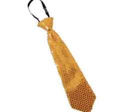 Cravatta 31 cm con paillettes in vari colori Fluor