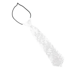 Cravatta con paillettes per bambini da 30 cm in diversi colori