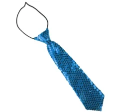Cravatta con paillettes per bambini da 30 cm in diversi colori