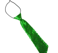 Cravatta con paillettes per bambini da 30 cm in diversi colori
