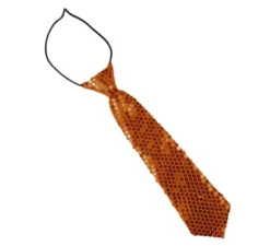 Cravatta con paillettes per bambini da 30 cm in diversi colori
