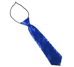 Cravatta con paillettes per bambini da 30 cm in diversi colori
