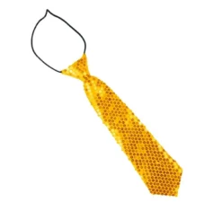 Cravatta con paillettes per bambini da 30 cm in diversi colori