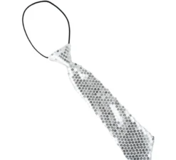 Cravatta con paillettes per bambini da 30 cm in diversi colori