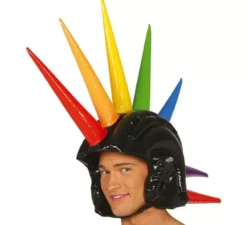 Cresta punk gonfiabile multicolore