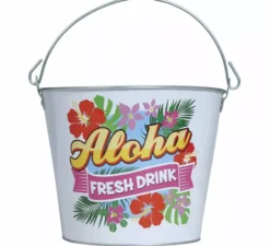 Cubo Aloha in metallo 19x23 cm