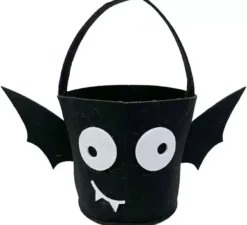 Cubo di pipistrello in feltro nero 36x18,50x18 cm