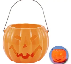 Cubo Luz Calabaza Sensore 16,5x9x20 cm