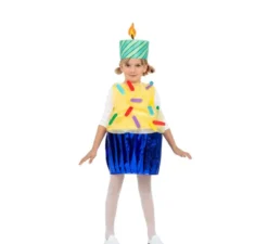 Cupcake con costume candela per ragazze