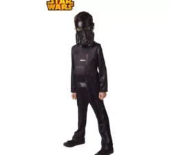 Death Trooper classico nero stella costume guerre furfante uno per bambino