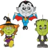 Decorazione da appendere per Halloween in 3 modelli assortiti 34x24 cm