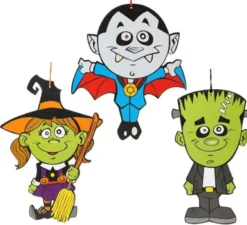 Decorazione da appendere per Halloween in 3 modelli assortiti 34x24 cm