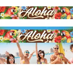 Decorazione estiva Aloha realizzata in tessuto 290x150 cm