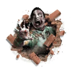 Decorazione Murale Adesiva Zombie 70X80 cm