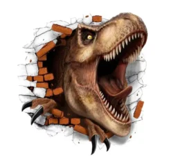 Decorazione Murale Dinosauro Adesivo 70X80 cm